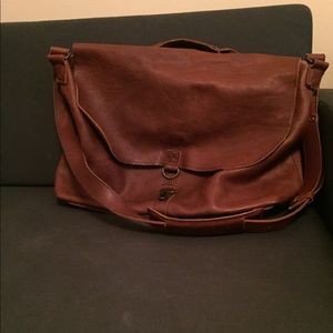 Brown Leather Messenger Bag